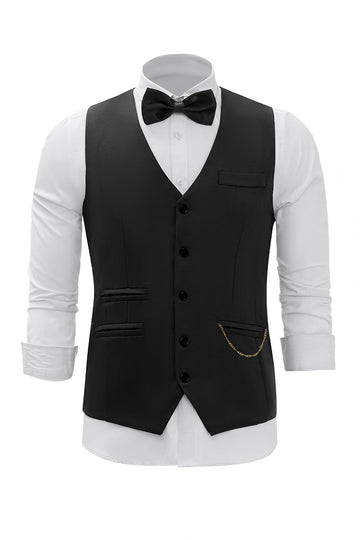 Burgunder Shawl Lapel Single Breasted menn Suit Vest